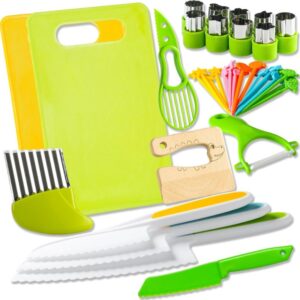 Kids Knife Set for Real Cooking
