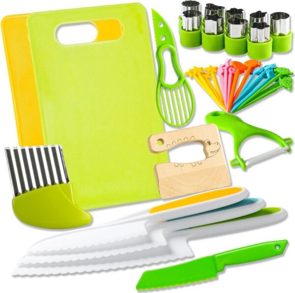 Kids Knife Set for Real Cooking