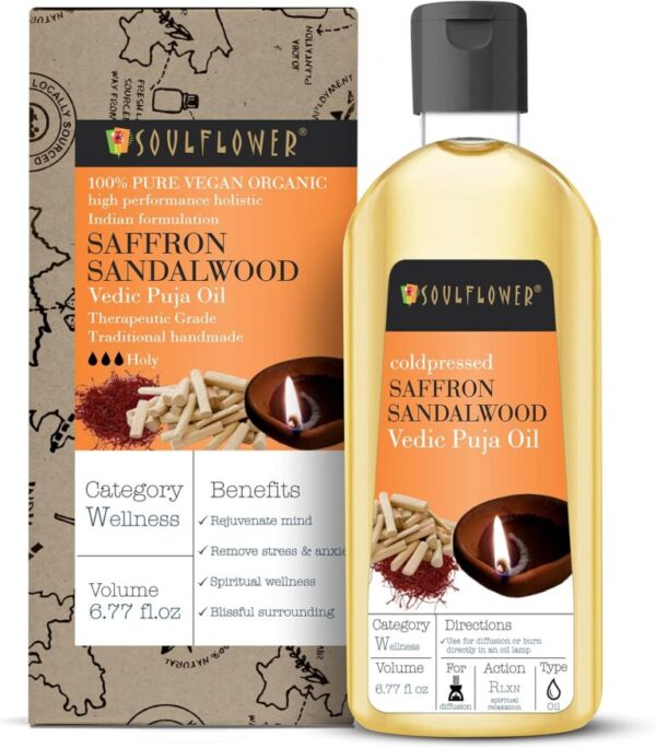 Soulflower Organic Safforn Sandalwood